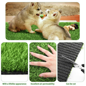 Aodaer balcony decor with green mats adding natural-looking charm.