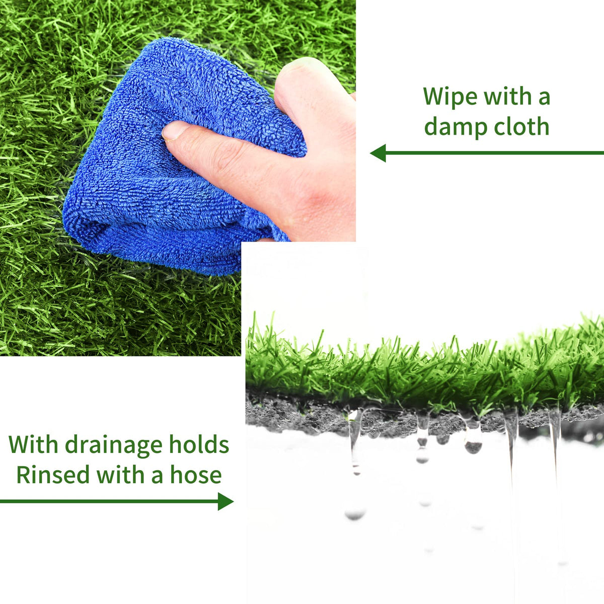 Aodaer DIY-ready turf tile cut-to-fit for custom shapes.