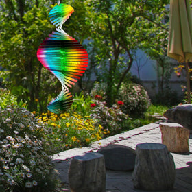 Aoedelyart wind spinner showing 360-degree rotation in action.