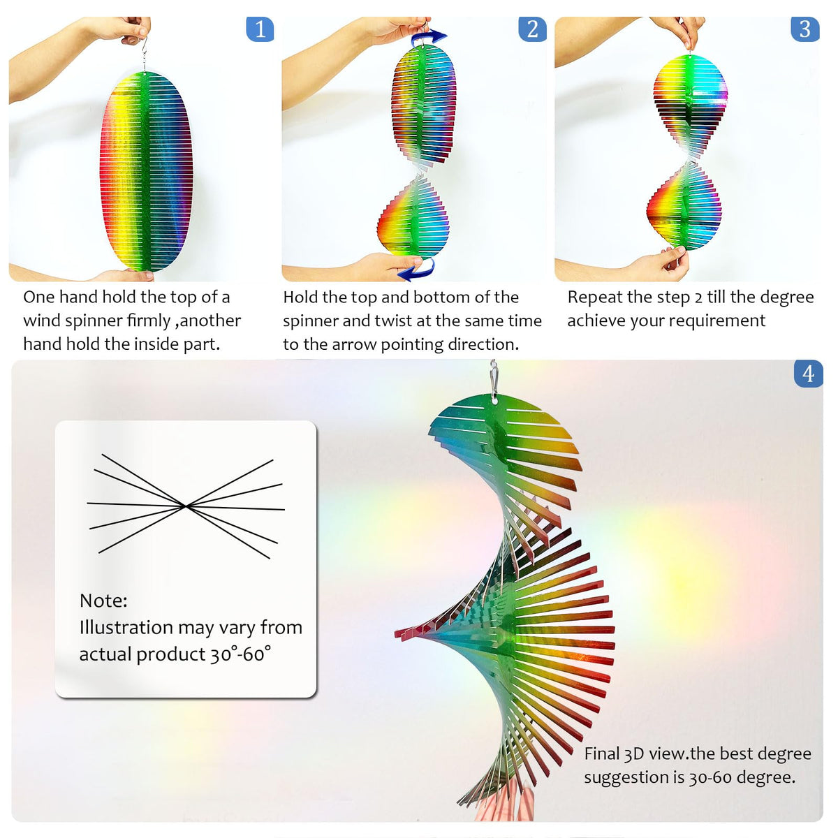 Aoedelyart gift packaging wind spinner ready for gifting.