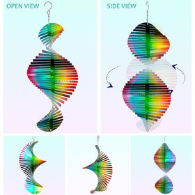 Aoedelyart swivel hook assembly included with wind spinner.
