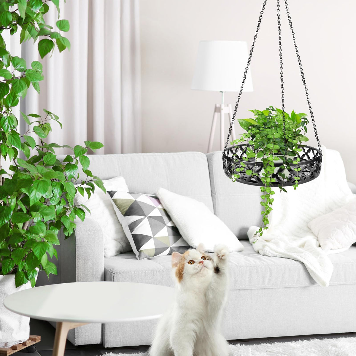 AOEIWUUP balcony porch display, enhances outdoor decor with durable metal.