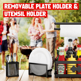 Aofmee Grill Caddy durable outdoor organizer built to last across seasons.