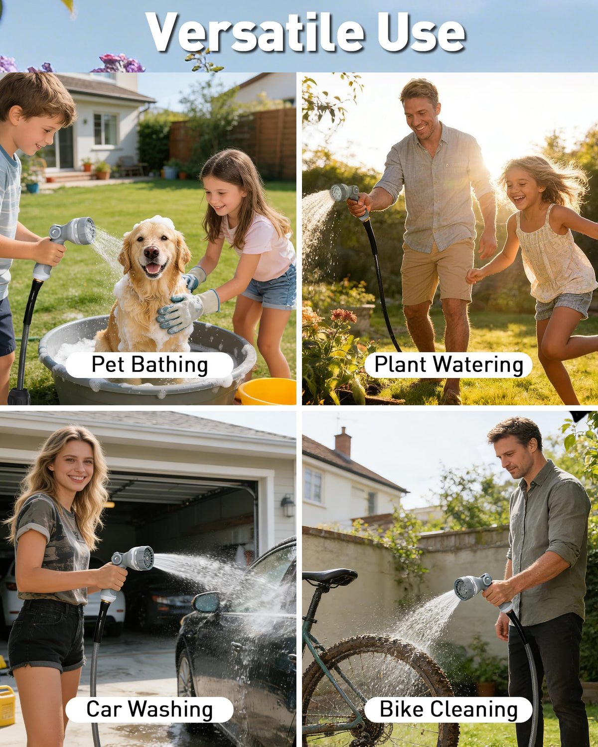 AOGOW durable PVC-polyester housing for year-round outdoor use.