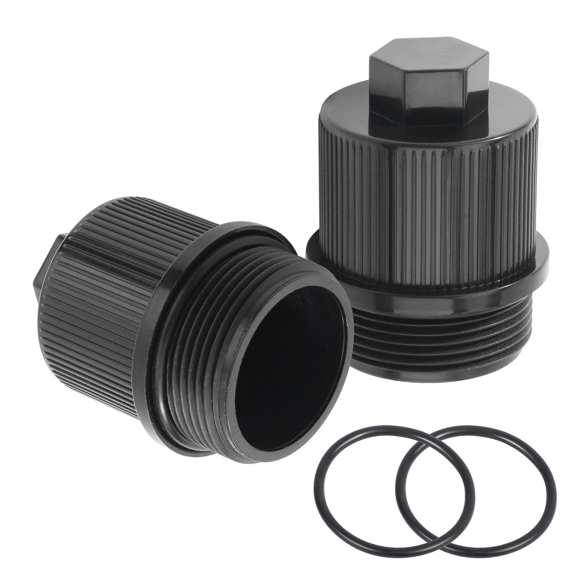 Aoheke 190030 drain plug cap close-up with rugged build for pool maintenance