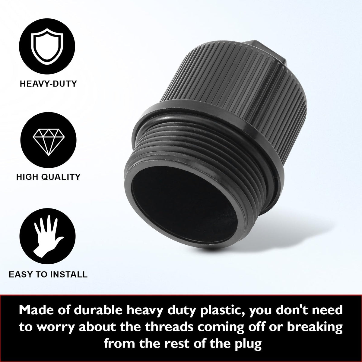 Aoheke 190030 durable drain plug for regular pool care