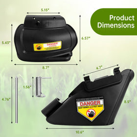 AOIT Craftsman hinged mulching plug enables finer grass shredding and lawn feed.