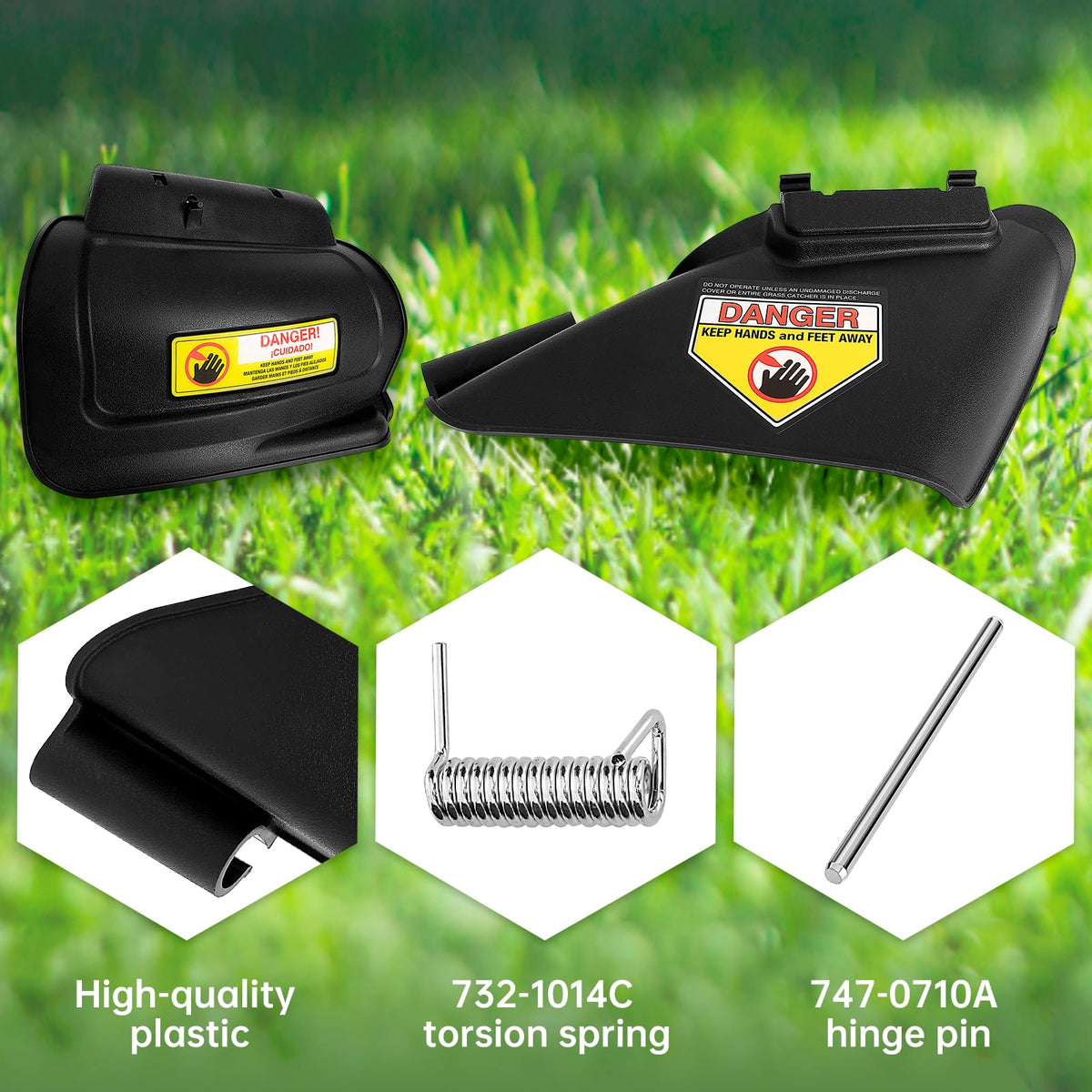 AOIT installation kit contents ready for quick mower replacement.