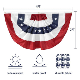 Aokansha outdoor flag with brass grommets for easy hanging.