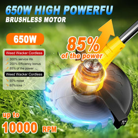 Aokia weed wacker with saw blade for pruning branches
