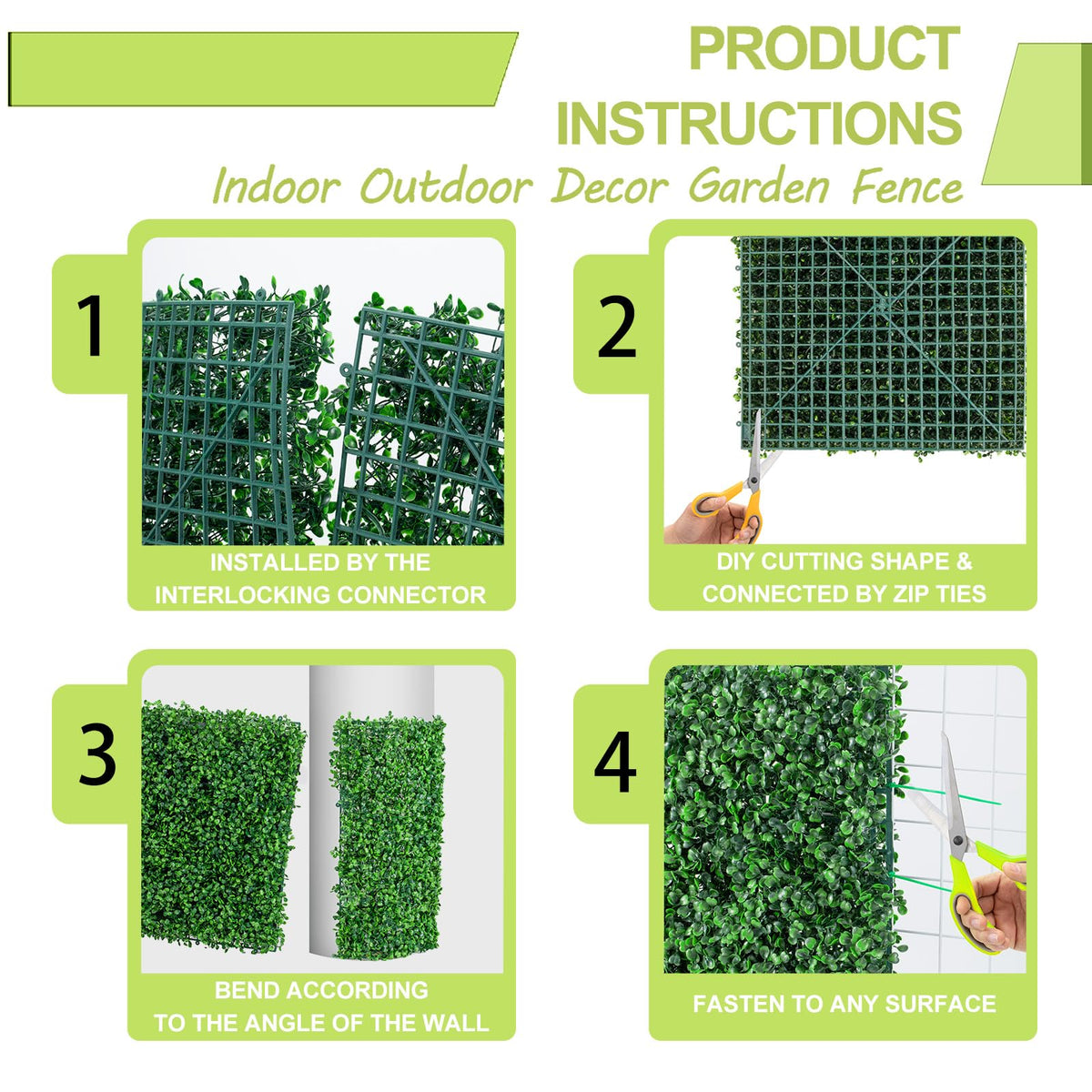 AOKIIE indoor decor grass wall adds evergreen mood