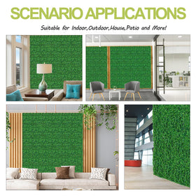 AOKIIE UV-resistant artificial hedge endures year-round outdoor use