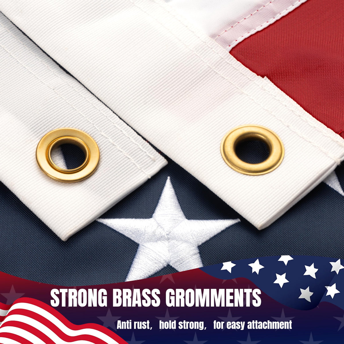 aokiie all weather flag is waterproof and UV resistant for year round use