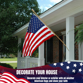 aokiie flag with heavy duty brass grommets for secure outdoor mounting