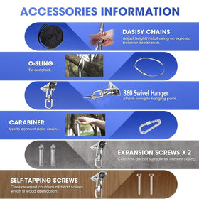 360 swivel hanger on the Aokitec swing supports versatile movement
