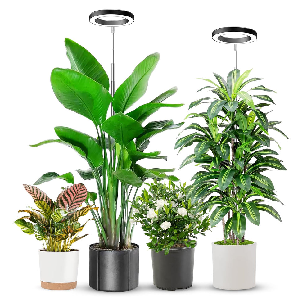 Aokrean 6.3in grow light top view for compact indoor plant illumination