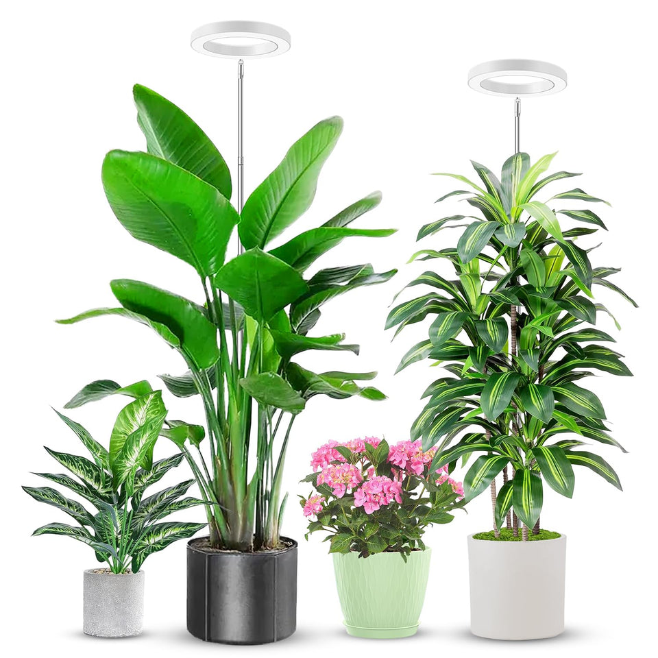Aokrean grow light compact 6.3 inch diameter for space saving indoor gardening