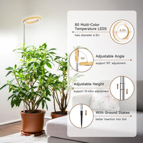 Aokrean 6000K white mode provides bright daylight-like illumination for greens.