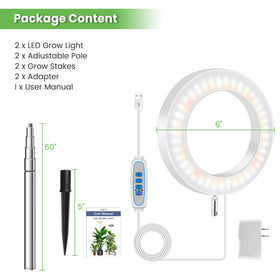 Aokrean grow light auto timer and dimming system for automated cycles