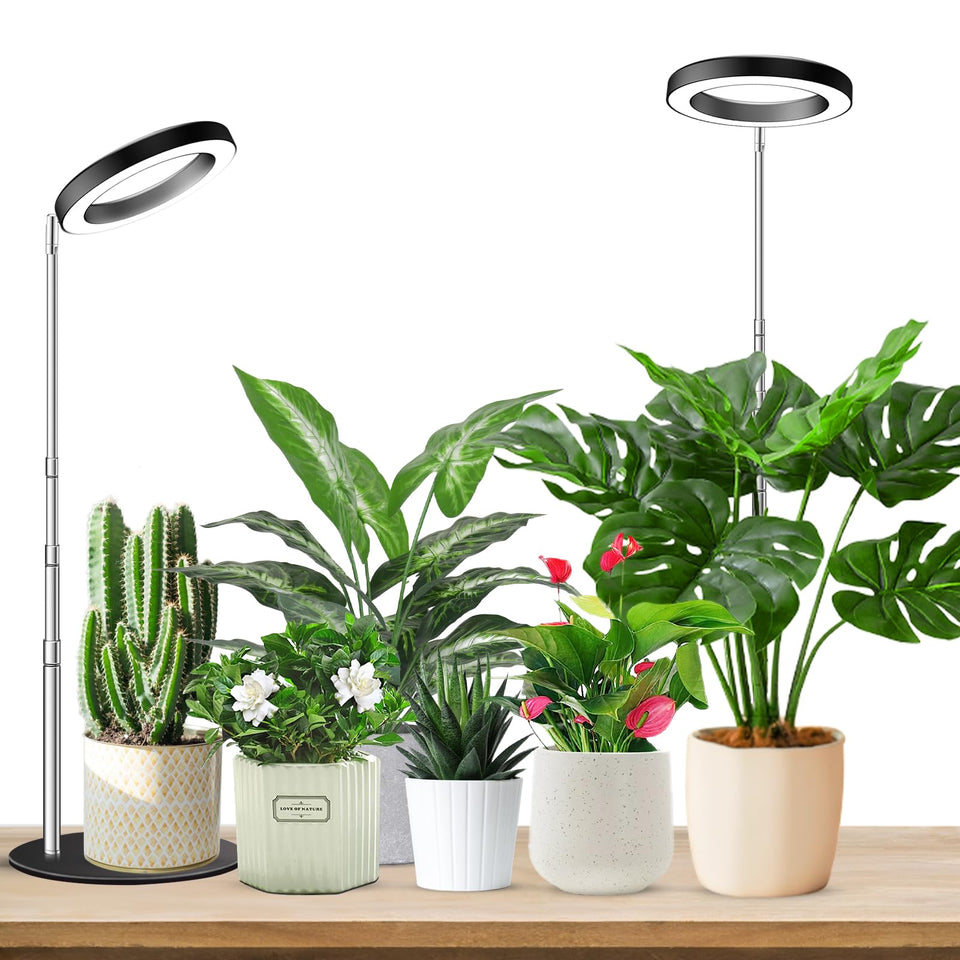 Aokrean Grow Light base stabilizes the unit on a desk for reliable use.