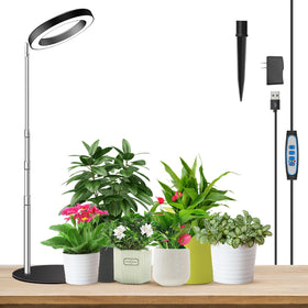 Aokrean Grow Lights 2-in-1 design for soil or desk setup in indoor gardening