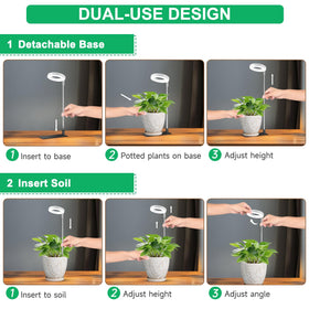 Aokrean Grow Lights three color modes tailor light for growth, flowering, or foliage