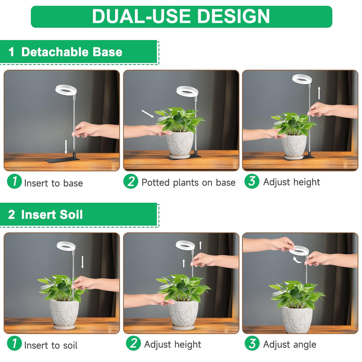 Aokrean Grow Lights timer dial enables hands-free scheduling
