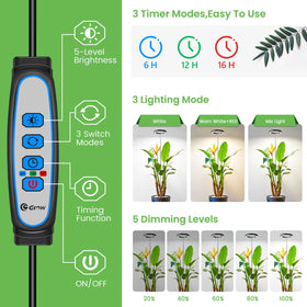 Aokrean height adjustable telescopic pole extended for wide plant coverage