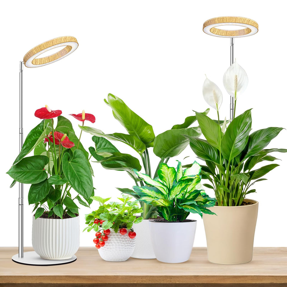 Aokrean Plant Grow Light base offers stable desk support for compact spaces.