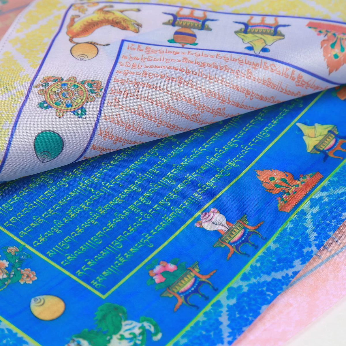 Aolamegs indoor altar flags provide peaceful accents for contemplation spaces.