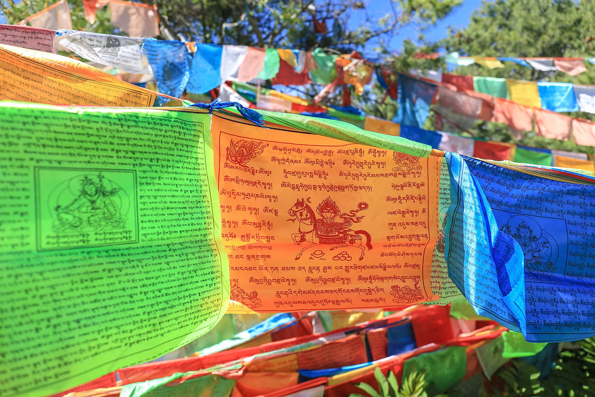 Aolamegs flags ideal for yoga spaces and peaceful corners.