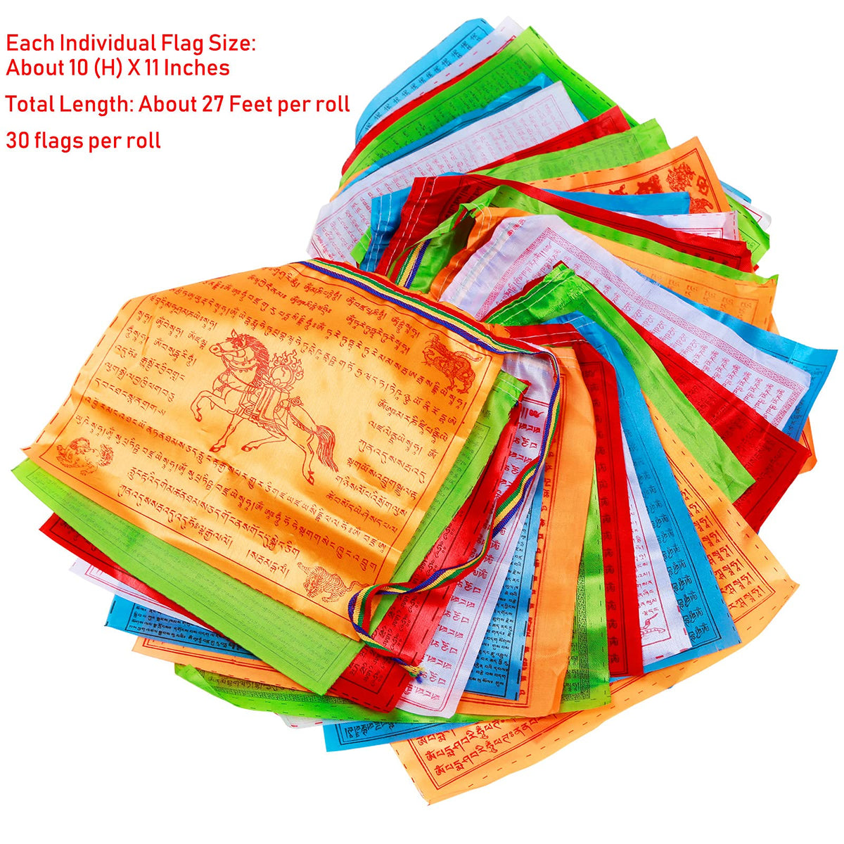 Aolamegs 10x11 inch satin flags offer bright, elegant decor.