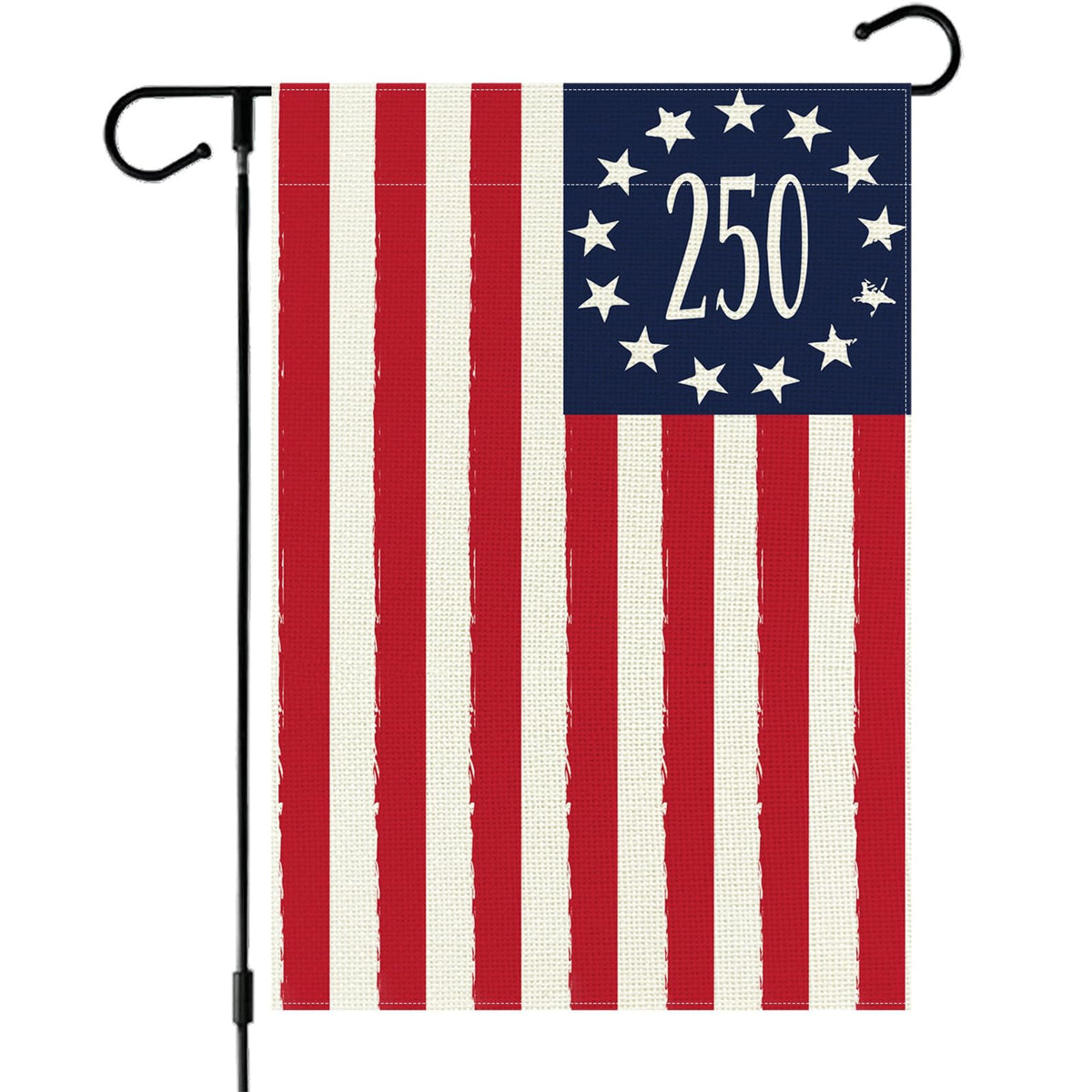 Aolime 250 Years America garden flag front view for outdoor patriotic display