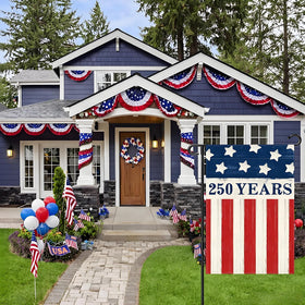 Aolime 250 Years flag detail, high-quality stitching for lasting outdoor use.