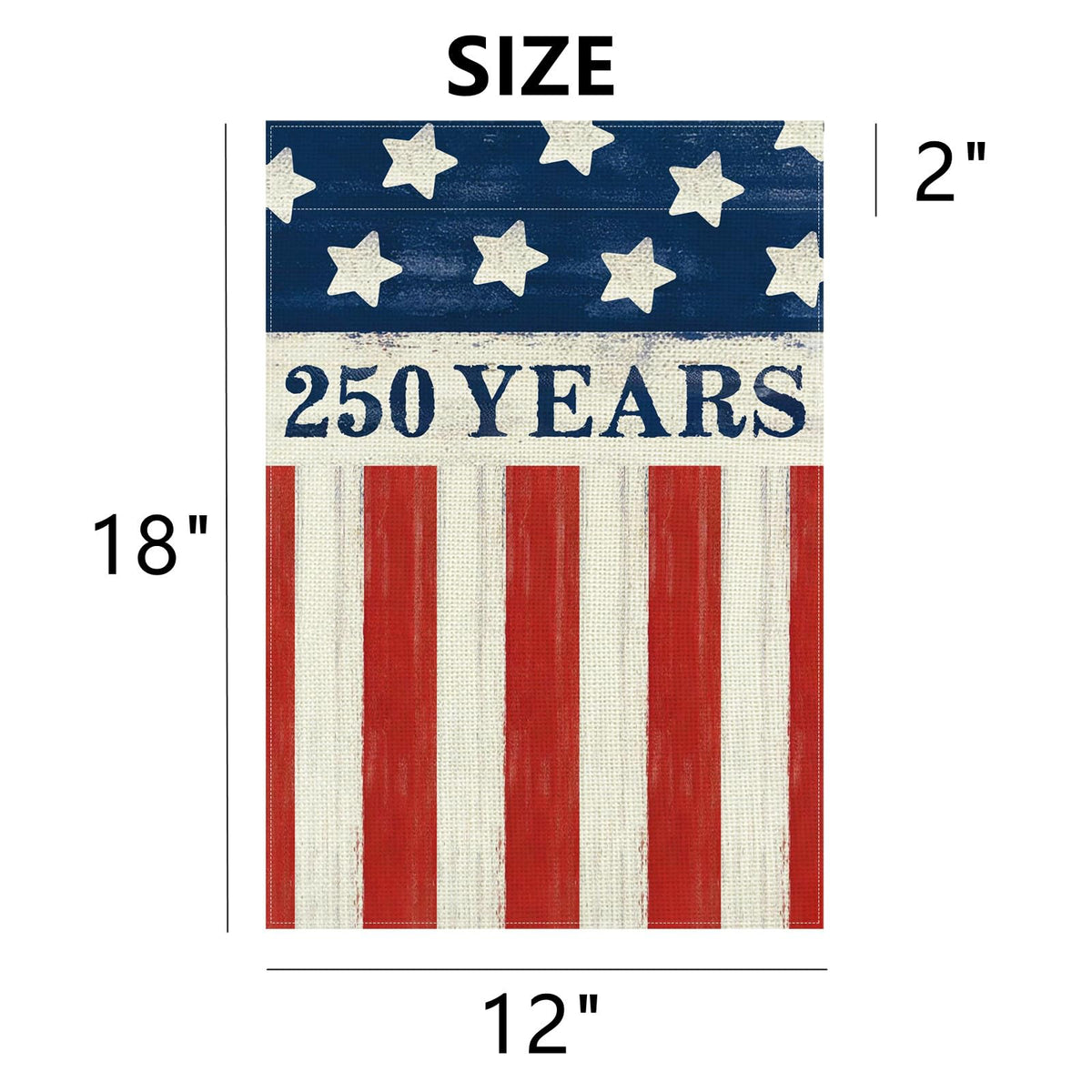 Aolime outdoor flag for patio ambiance, ideal for Independence Day celebrations.