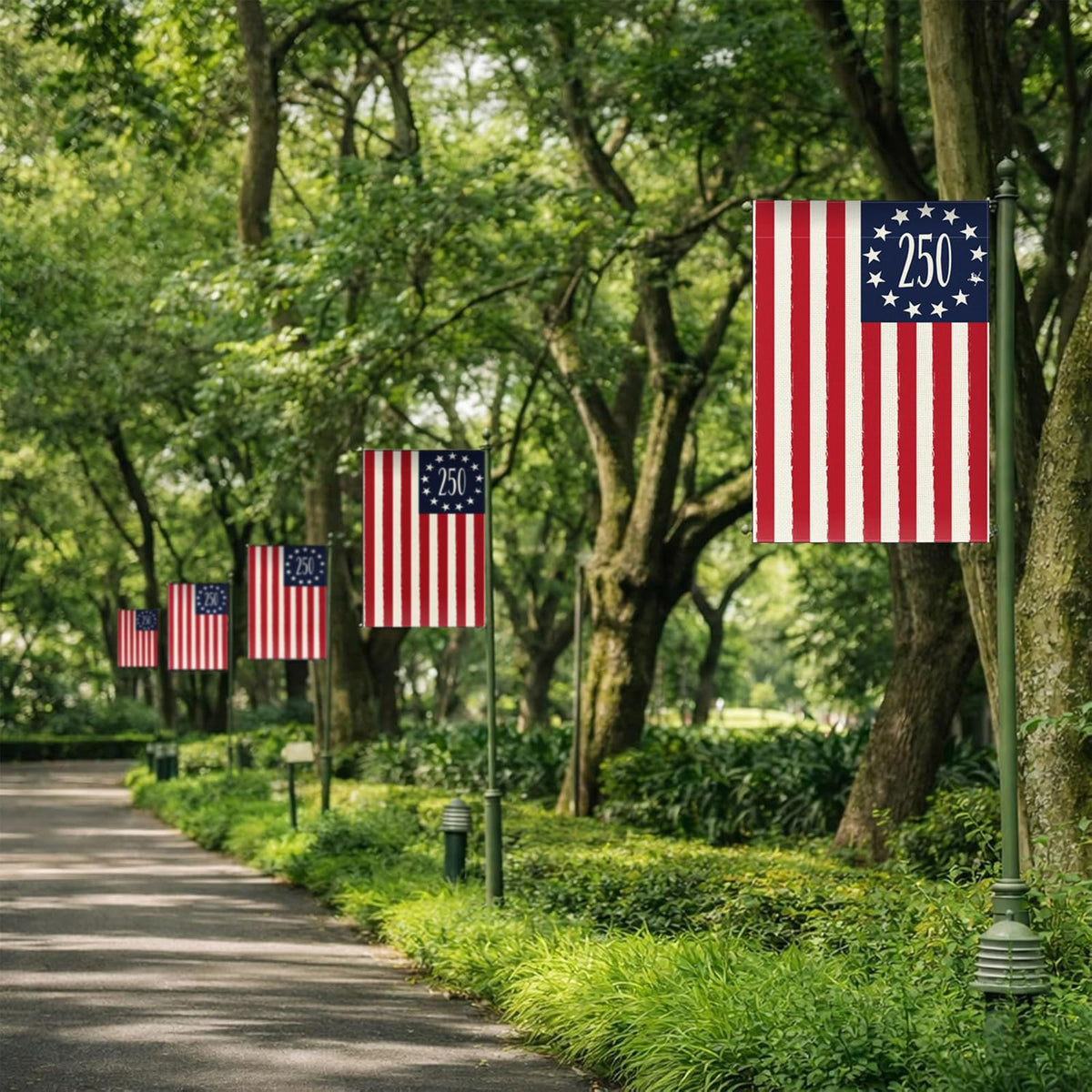 Aolime patio decor flag adds classic charm to summer gatherings