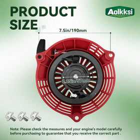 AOLKKSI GCV160 rear view highlights reliable recoil mechanism for mower and generator usage.