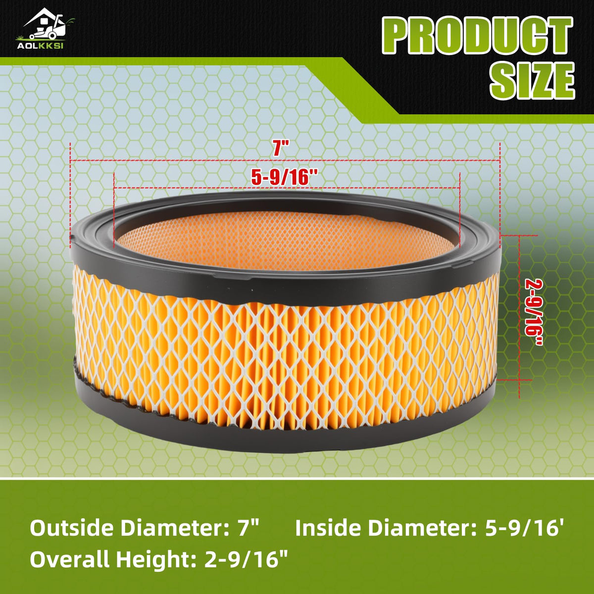 AOLKKSI Kohler 47-083-03 air filter ensures reliable filtration