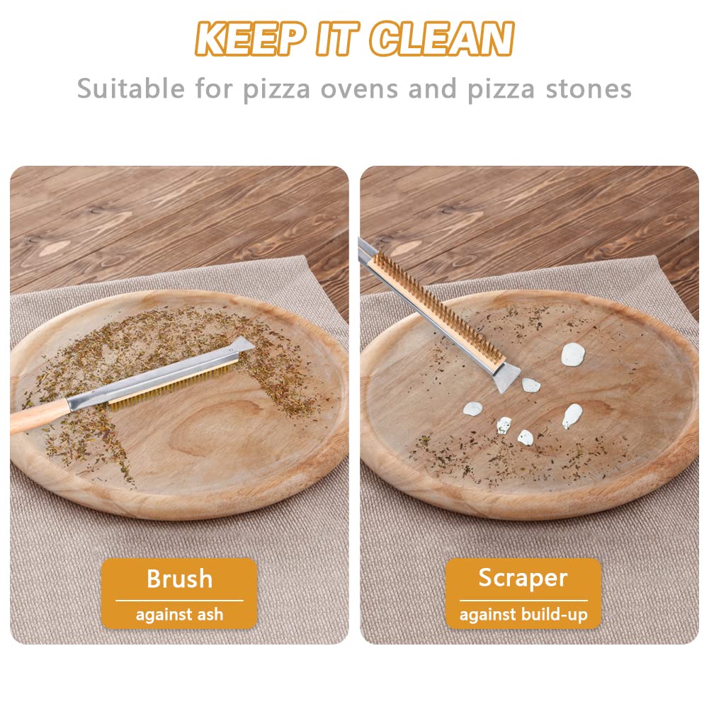 Aolso stainless steel scraper back removes stubborn debris
