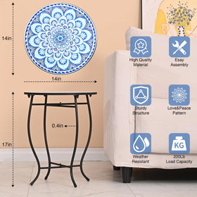 Aonagi plant stand and accent table for indoor outdoor versatility.