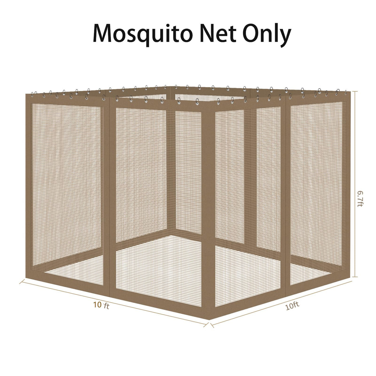 Aonear breathable mesh keeps air flowing while keeping bugs out.