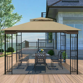 Aonear Regency II canopy replacement full layout demonstrates precise 156 x 130 inches fit.