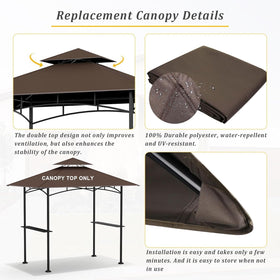 AONEAR water-resistant polyester keeps you dry while cooking outdoors.