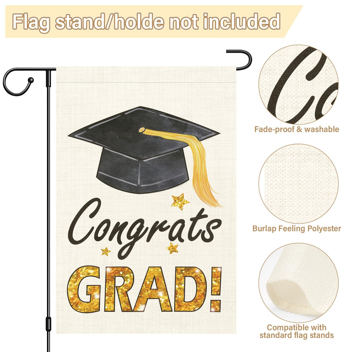 AONSOULE graduation sign doubles as a backdrop for open houses and events.