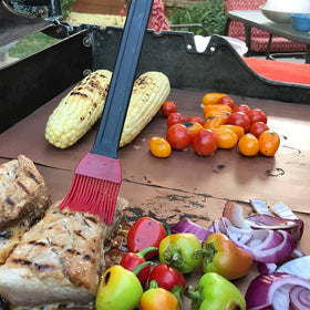 Aoocan copper grill mat easy-clean surface; quick wipe removes residues.