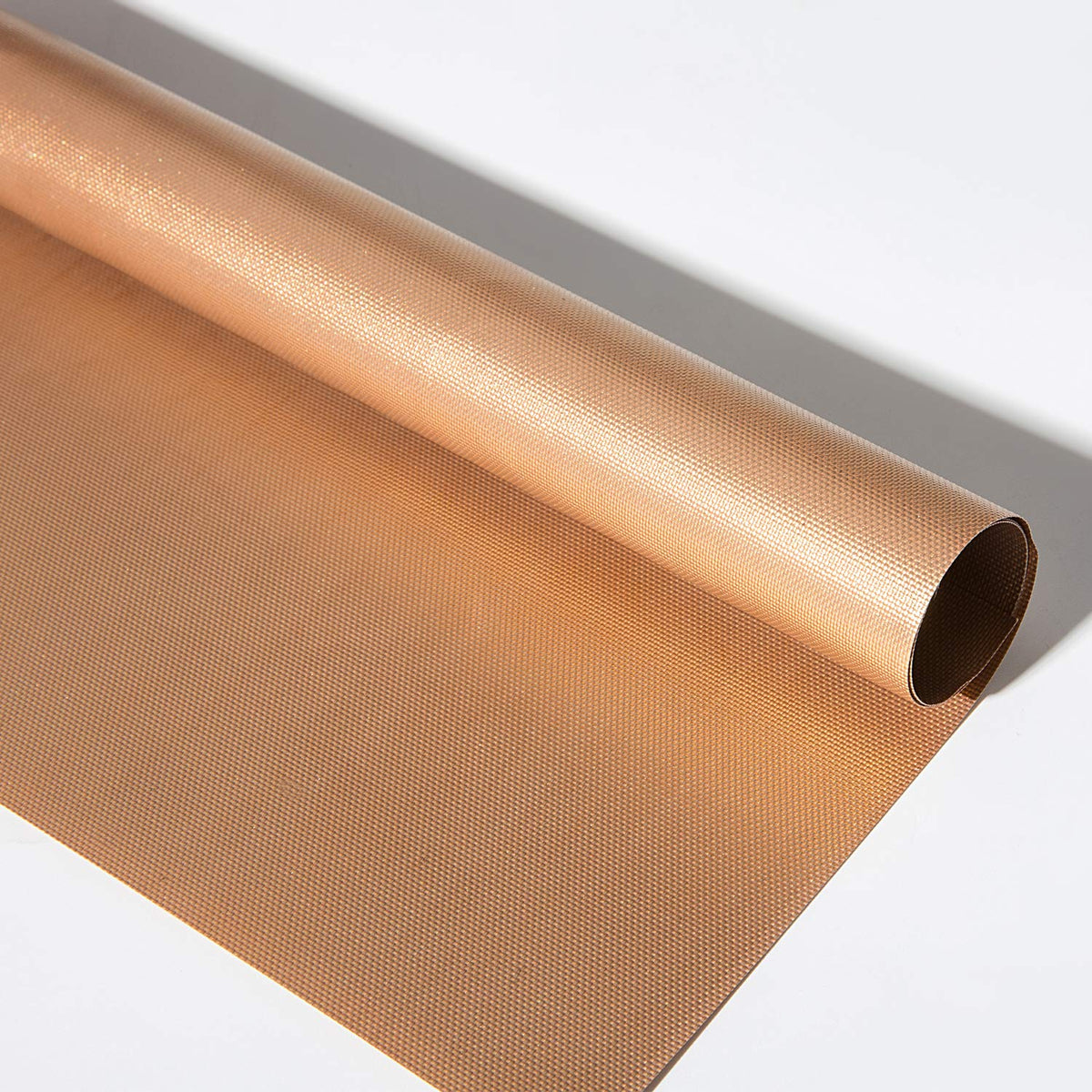 Aoocan copper grill mat non-stick coating enables easy food release.