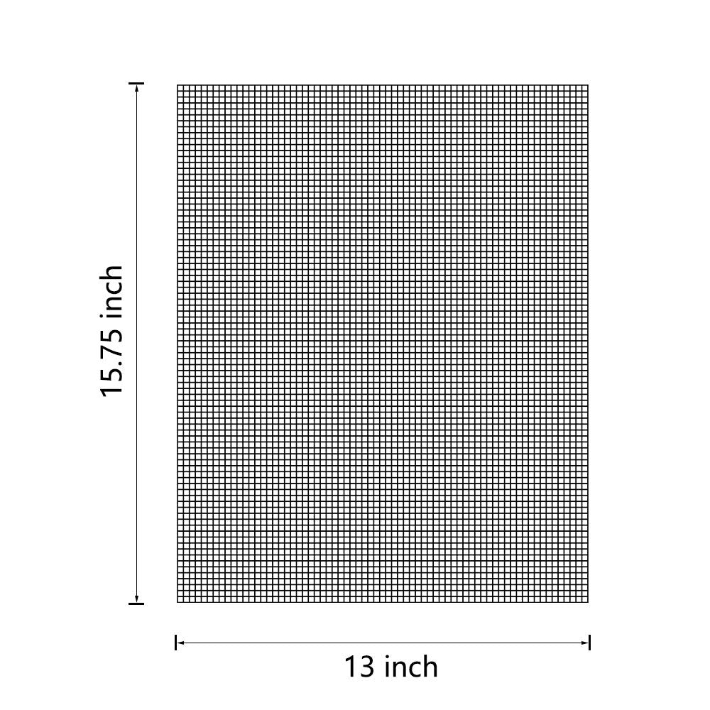 Aoocan high-temperature resistant mat maintains shape during grilling.