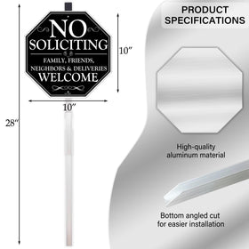 Durable aluminum AOOCY sign withstands weather for long-lasting outdoor use