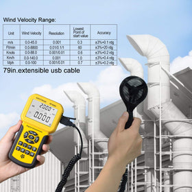 AOPUTTRIVER AP-856A adjustable blades help tailor readings in gusty conditions