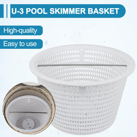 AOQIVIS skimmer basket with handle enables easy removal and cleaning.